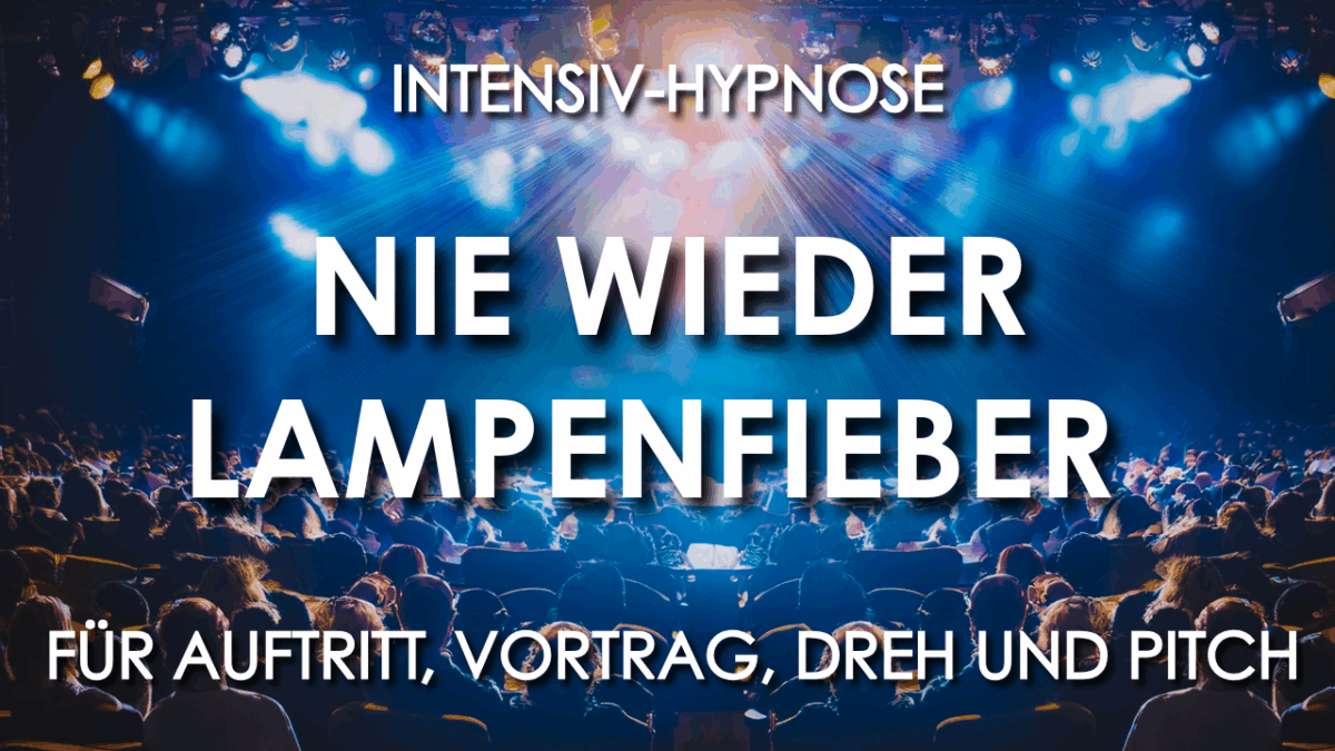 Hypnose gegen Lampenfieber | Entspannt auf der Bühne und vor der Kamera