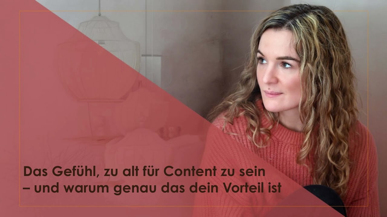 Du bist nicht zu alt, um Content zu machen.